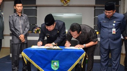 KUA PPAS APBD Bengkalis 2017 Ditandatangani